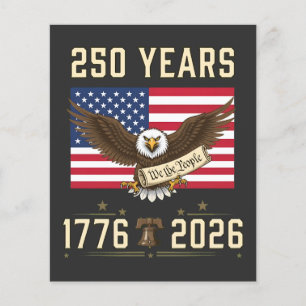 250 Jahre amerikanisches Erbe 1776 2026 Flyer