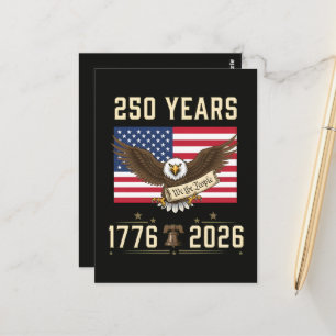 250 Jahre amerikanisches Erbe 1776 2026 Postkarte