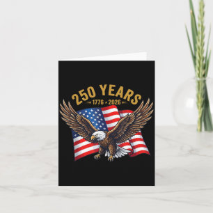 250 Jahre Amerikanisches Jubiläum 1776-2026 Adler Karte