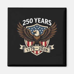 250 Jahre Amerikanisches Jubiläum 1776-2026 Adler Magnet