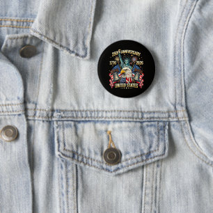 250 Jahre Amerikanisches Jubiläum 1776-2026 USA-Fl Button