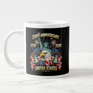 250 Jahre Amerikanisches Jubiläum 1776-2026 USA-Fl Jumbo-Tasse