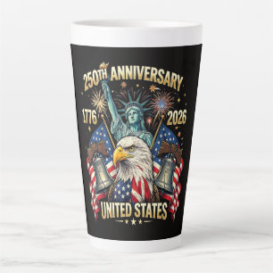 250 Jahre Amerikanisches Jubiläum 1776-2026 USA-Fl Milchtasse