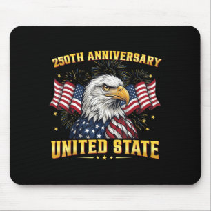 250 Jahre Amerikanisches Jubiläum 1776-2026 USA-Fl Mousepad