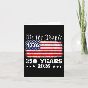 250 Jahre Amerikanisches Jubiläum 250. 4. Juli Karte