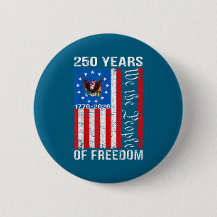 250 Jahre amerikanisches Jubiläum 250. USA US-Fla Button