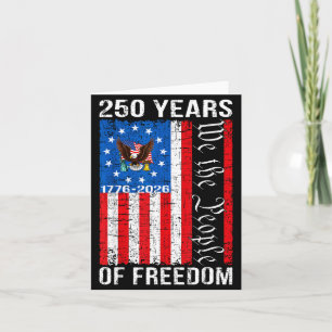 250 Jahre amerikanisches Jubiläum 250. USA US-Flag Karte
