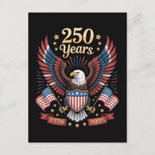 250 Jahre Amerikanisches Jubiläum  Postkarte