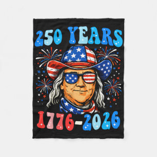 250 Jahre Ben Franklin 1776-2026 250. Jubiläum Fleecedecke