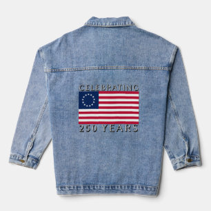 250 Jahre Betsy Ross Flagge feiern  Jeansjacke