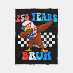 250 Jahre Bruh 4. Juli Adler Dabbing 250. Jubiläum Fleecedecke