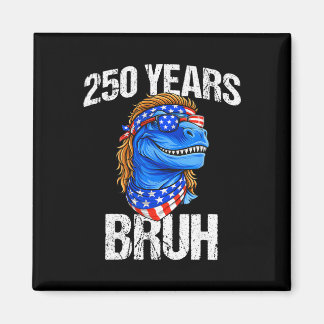 250 Jahre Bruh 4. Juli Trex Dinosaurier 250. Jubil Magnet
