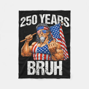 250 Jahre Bruh Onkel Sam Rock Schild 250. Jubiläum Fleecedecke