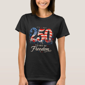 250 Jahre Dom 1776 Patriotische Blumen Frauen 4. T-Shirt