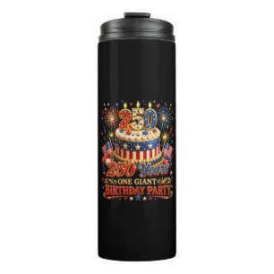 250 Jahre ein gigantischer Geburtstag 250. Jubiläu Thermosbecher