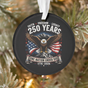 250 Jahre Eine Nation Unter Gott Adler Ornament