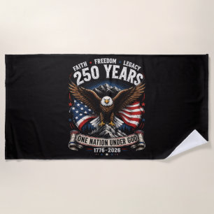 250 Jahre Eine Nation Unter Gott Adler Strandtuch