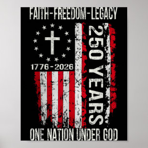 250 Jahre Faith Dom 250. Jubiläum USA 4. Poster
