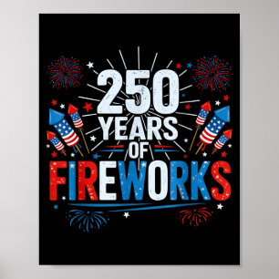 250 Jahre Feuerwerk 1776-2026 Semiquincentennial Poster