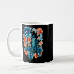250 Jahre Flagge Statue der Freiheit 1776-2026 250 Kaffeetasse