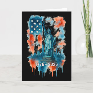 250 Jahre Flagge Statue Of Liberty 1776-2026 250.  Karte