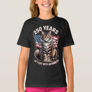 250 Jahre Fluff mit Autorität Maine Coon T-Shirt