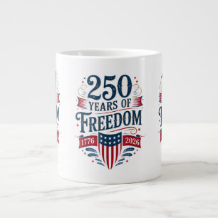 250 Jahre Freiheit 1776 2026 4. Juli 250. Geburtst Jumbo-Tasse
