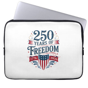 250 Jahre Freiheit 1776 2026 4. Juli 250. Geburtst Laptopschutzhülle