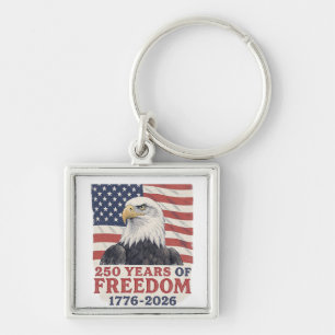 250 Jahre Freiheit 1776-2026 American Eagle Flag Schlüsselanhänger