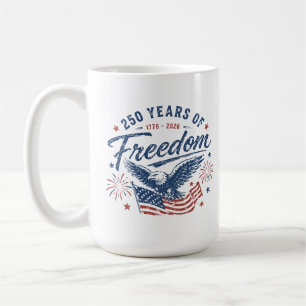 250 Jahre Freiheit 1776 2026 Amerikanischer Adler Kaffeetasse