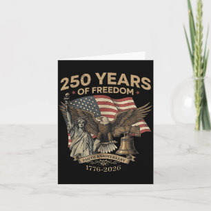 250 Jahre Freiheit 1776-2026 Liberty Eagle USA-Fla Karte
