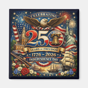 250 Jahre Freiheit (1776–2026) Magnet