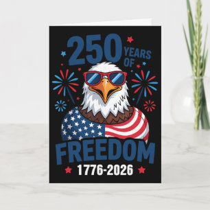 250 Jahre Freiheit 1776 2026 Patriotischer Ld Adle Karte