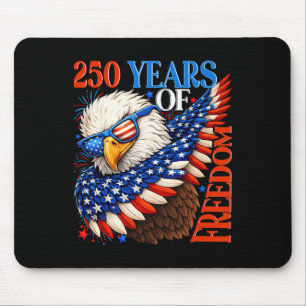 250 Jahre Freiheit 1776 2026 Patriotischer Ld Adle Mousepad