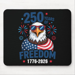 250 Jahre Freiheit 1776 2026 Patriotischer Ld Adle Mousepad
