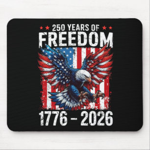 250 Jahre Freiheit 1776 2026 Patriotischer Ld Adle Mousepad
