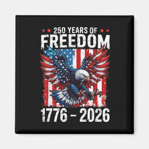 250 Jahre Freiheit 1776 2026 Patriotisches Ld Eagl Magnet