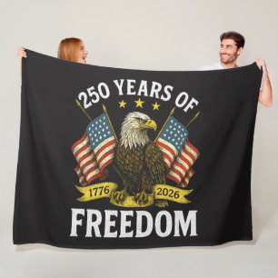 250 Jahre Freiheit 1776 2026 Weißkopfseeadler Fleecedecke