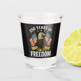 250 Jahre Freiheit 1776 2026 Weißkopfseeadler Schnapsglas