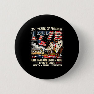 250 Jahre Freiheit 1776 eine Nation unter Gott USA Button