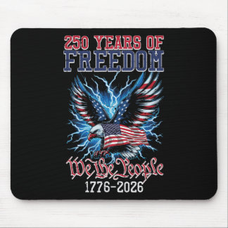 250 Jahre Freiheit Amerikanische US-Flagge 250. Ju Mousepad