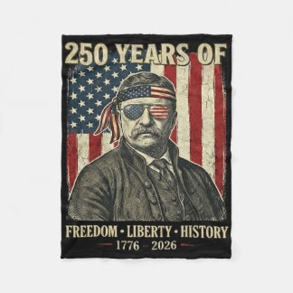 250 Jahre Freiheit Liberty Geschichte Theodore Roo Fleecedecke