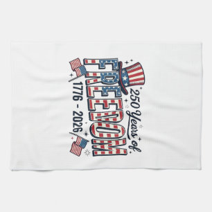 250 Jahre Freiheit Patriotic Jubiläums-Shirt_1 Geschirrtuch