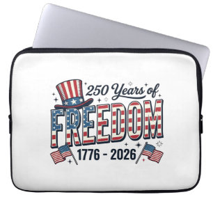 250 Jahre Freiheit Patriotic Jubiläums-Shirt_1 Laptopschutzhülle