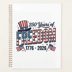 250 Jahre Freiheit Patriotic Jubiläums-Shirt_1 Planer
