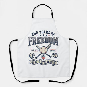 250 Jahre Freiheit Patriotisches Baseball-Design_1 Schürze