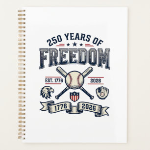 250 Jahre Freiheit Patriotisches Baseballdesign_1 Planer