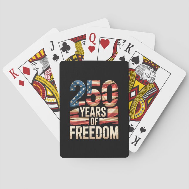 250 Jahre Freiheit Spielkarten (Rückseite)