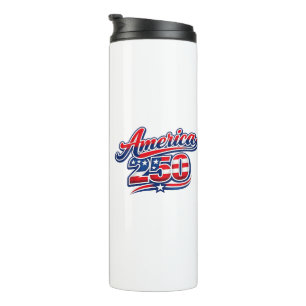 250 Jahre Freiheit – USA 1776–2026 Patriotisch Thermosbecher