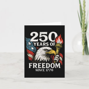 250 Jahre Freiheit USA Bald Adler Amerika Flagge 4 Karte
